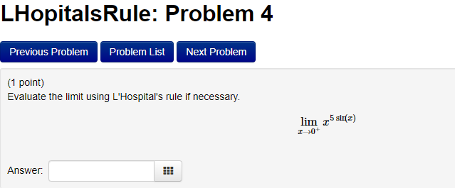 following limit: 3x + 2 lim T-+00 In(4 + 3ez) Enter -I