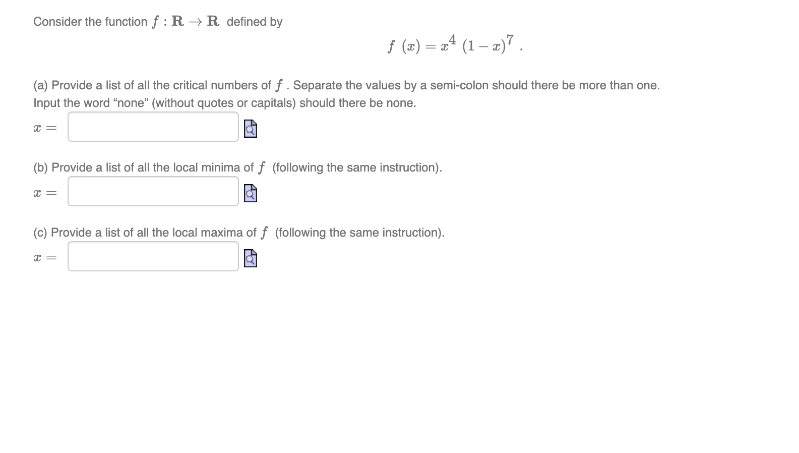 Consider the function f : R A R defined by r