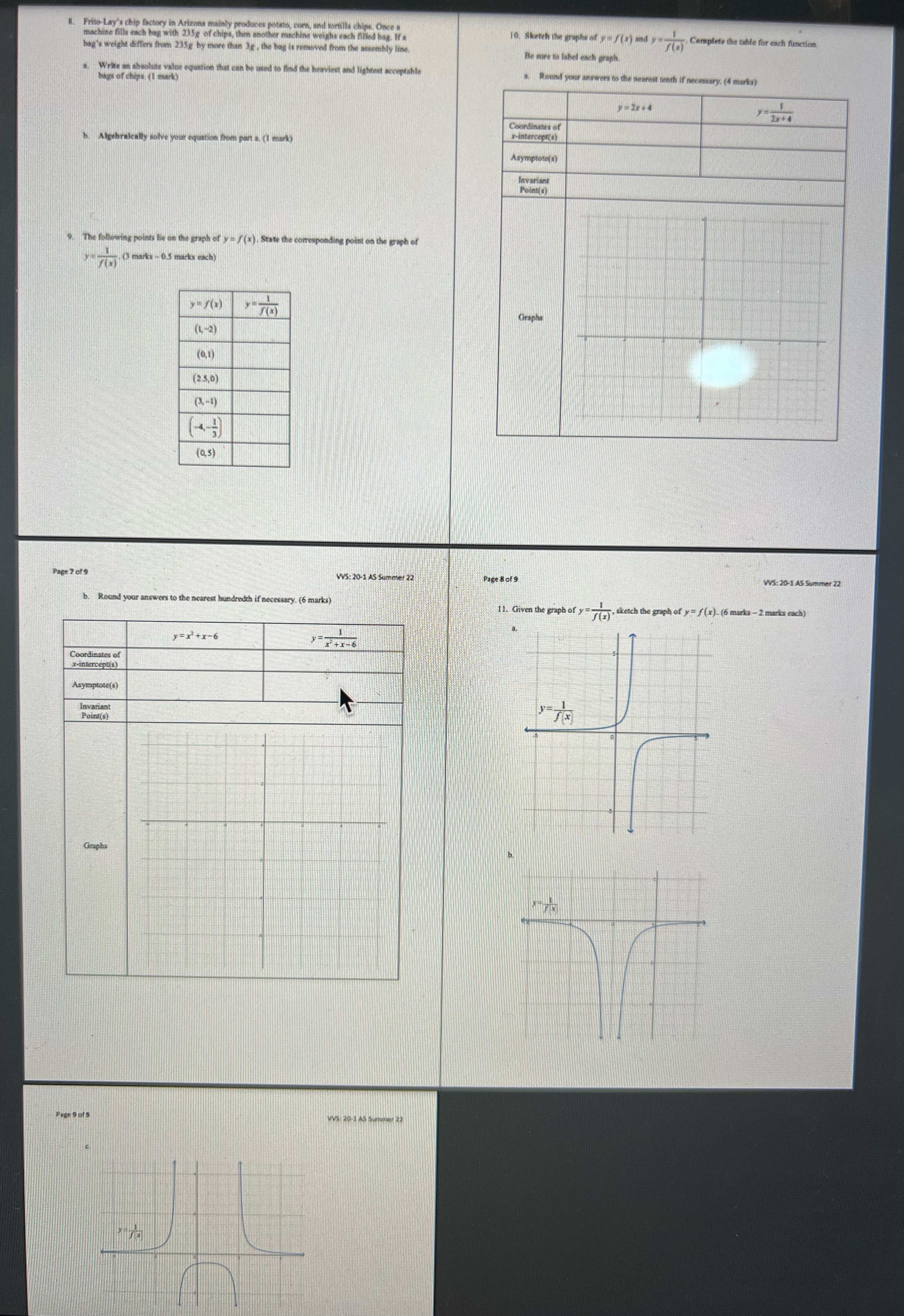 Please answer all questions within 2-3 hours needed very fast. Thank you