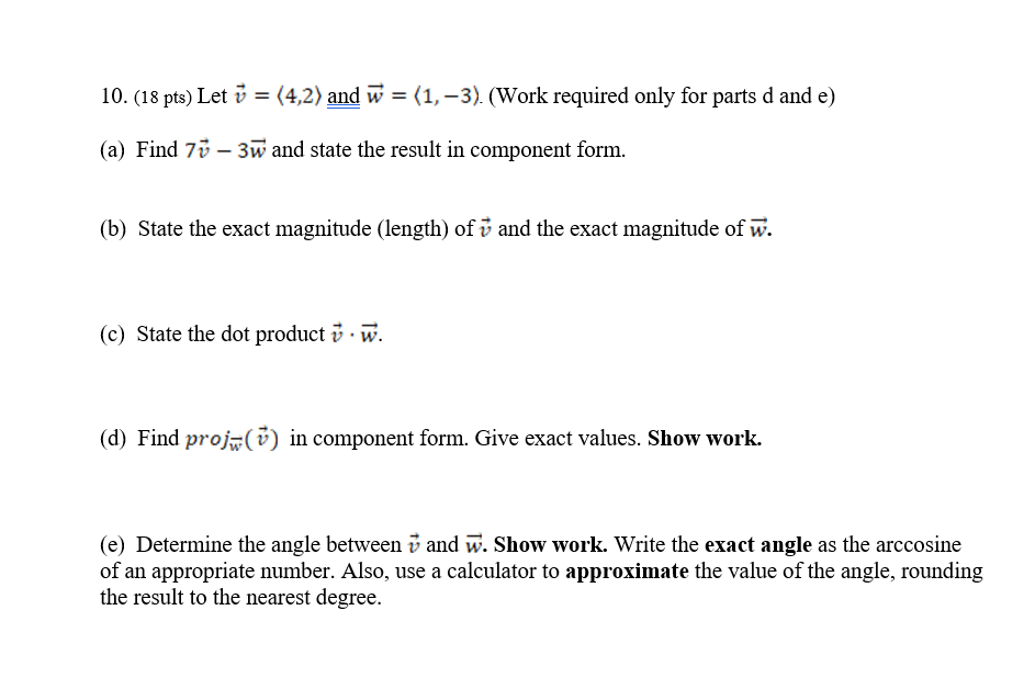 required only for parts d and e] (a) Find 75 3E: and
