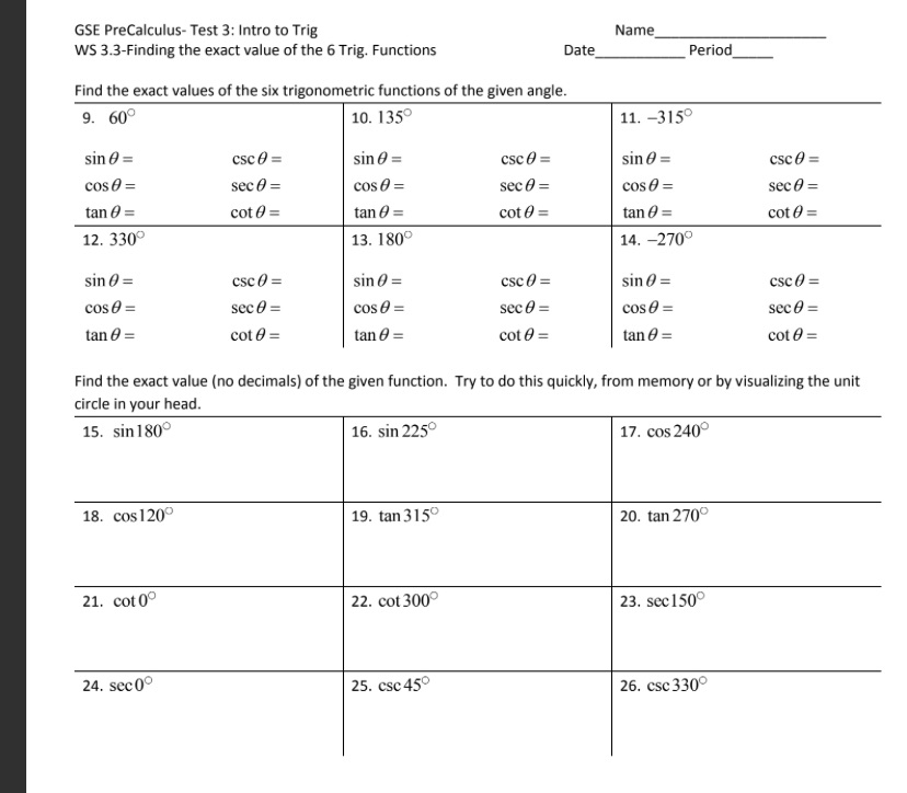 i need help and show work please so i can understand GSE