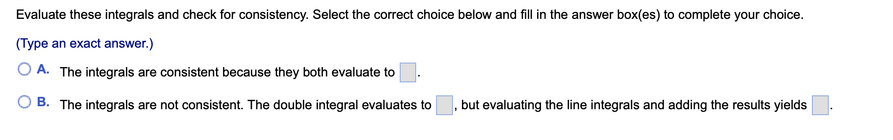 line integrals and adding the results yieldsb. Set up the integral over