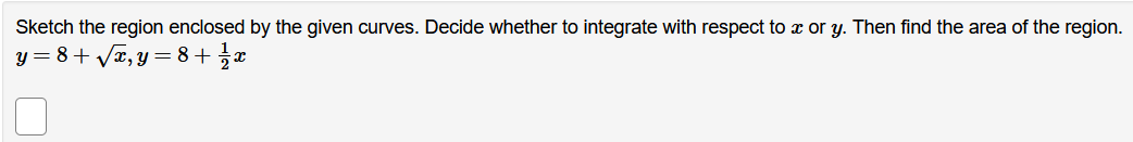 find the area of the region