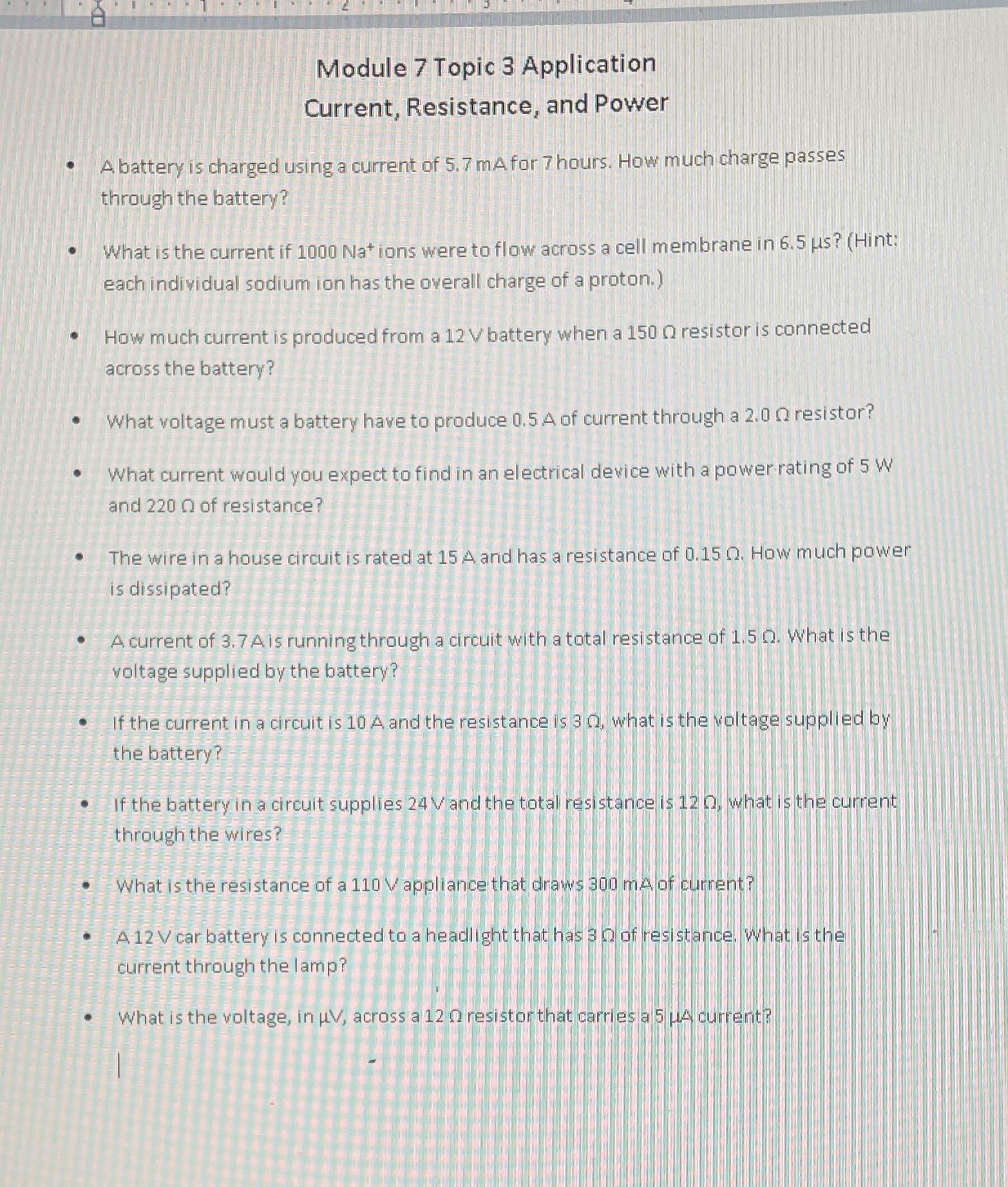 Module 7 topic 3 Please help show work Module 7 Topic 3