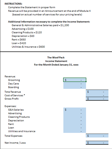 Select a price from the scenarios below and compute the contribution for