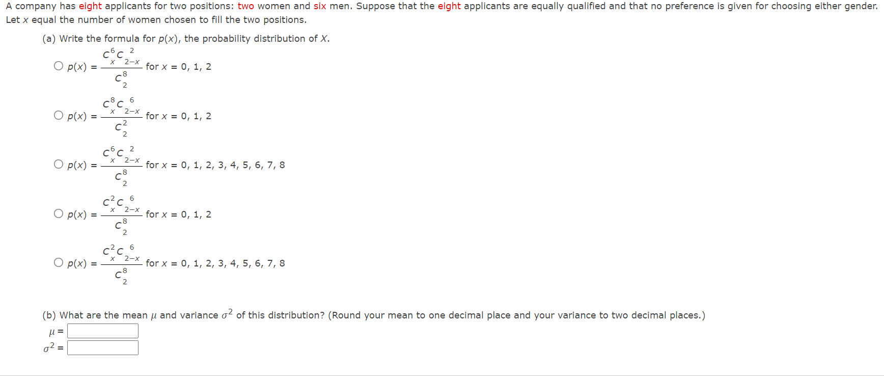 answers to two decimal places.) (a) p = 0.01 U= O= (b)