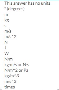 I need help answering this question: This answer has no units (degrees)