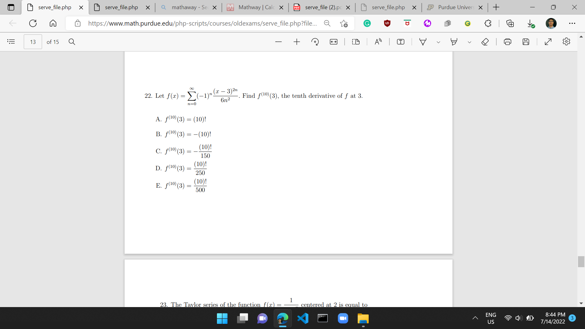 serve_file.php X serve_file.php x Q mathaway - Se X X Mathway
