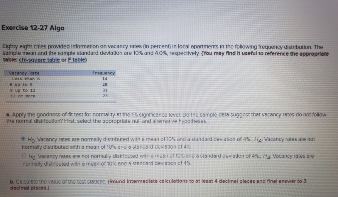 Help with B Exercise 12-27 Algo Eighty eight cities provided Information on
