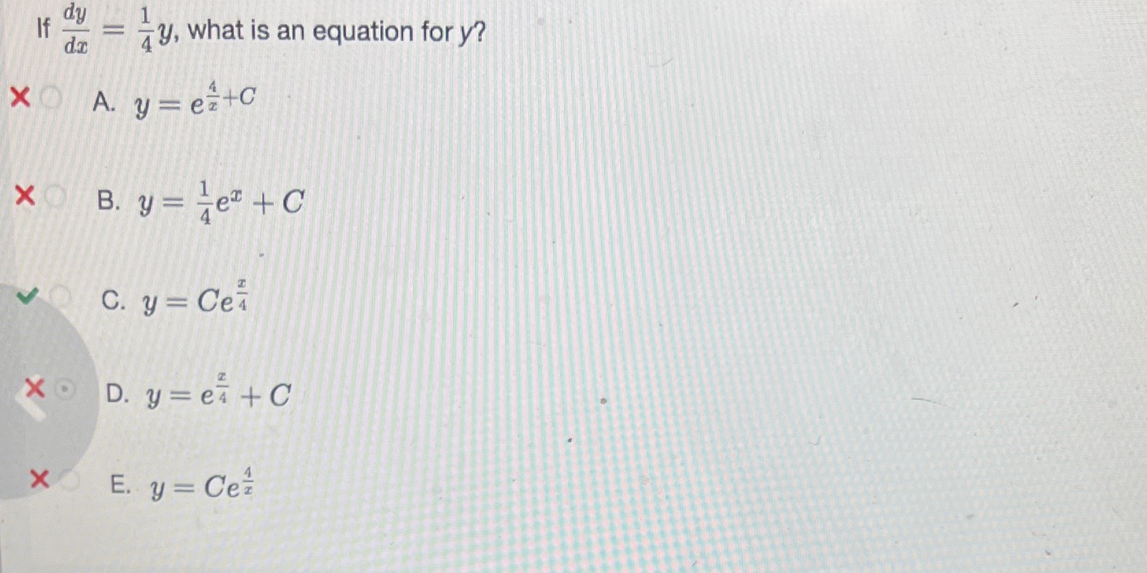 dy y, what is an equation for y?