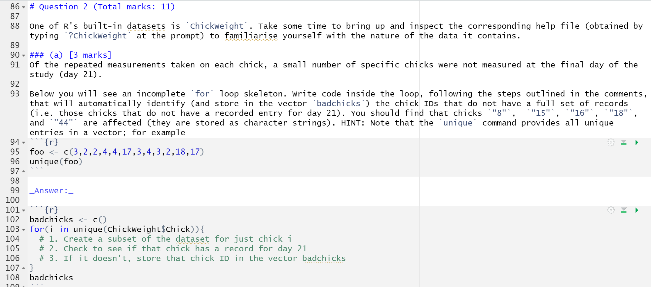 up and inspect the corresponding help file (obtained by typing ?ChickWeight at