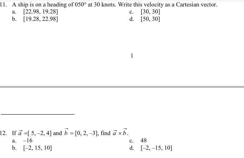 Application OBJ: Section 7.1 LOC: C2.3 TOP: Geometry and Algebra of Vectors
