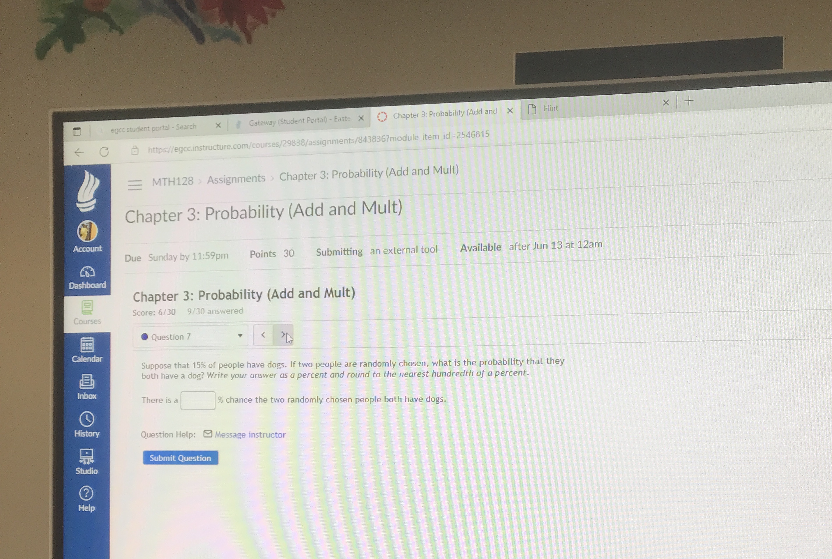 x Gateway (Student Portal) - Easte x Chapter 3: Probability (Add