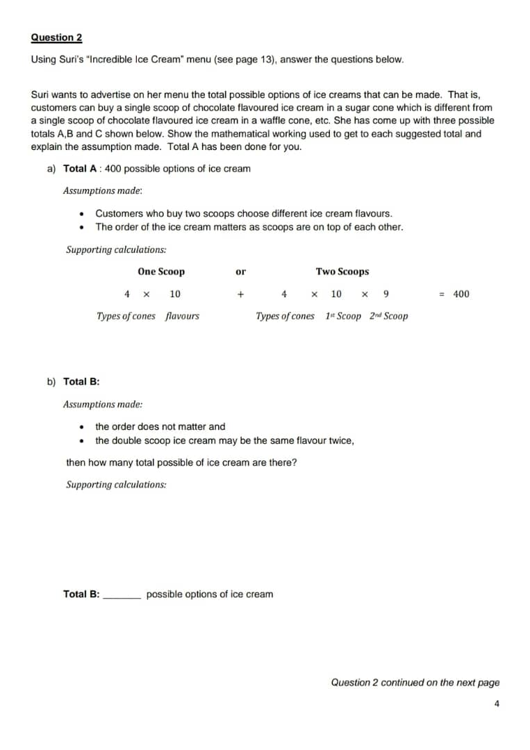 different options. Make a recommendation of possible changes that can be made