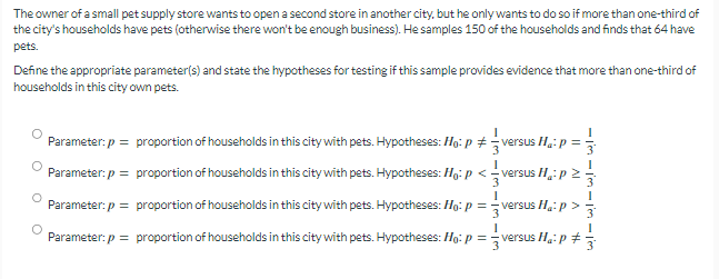 Please answer the following question using STAT:15. The owner of a small