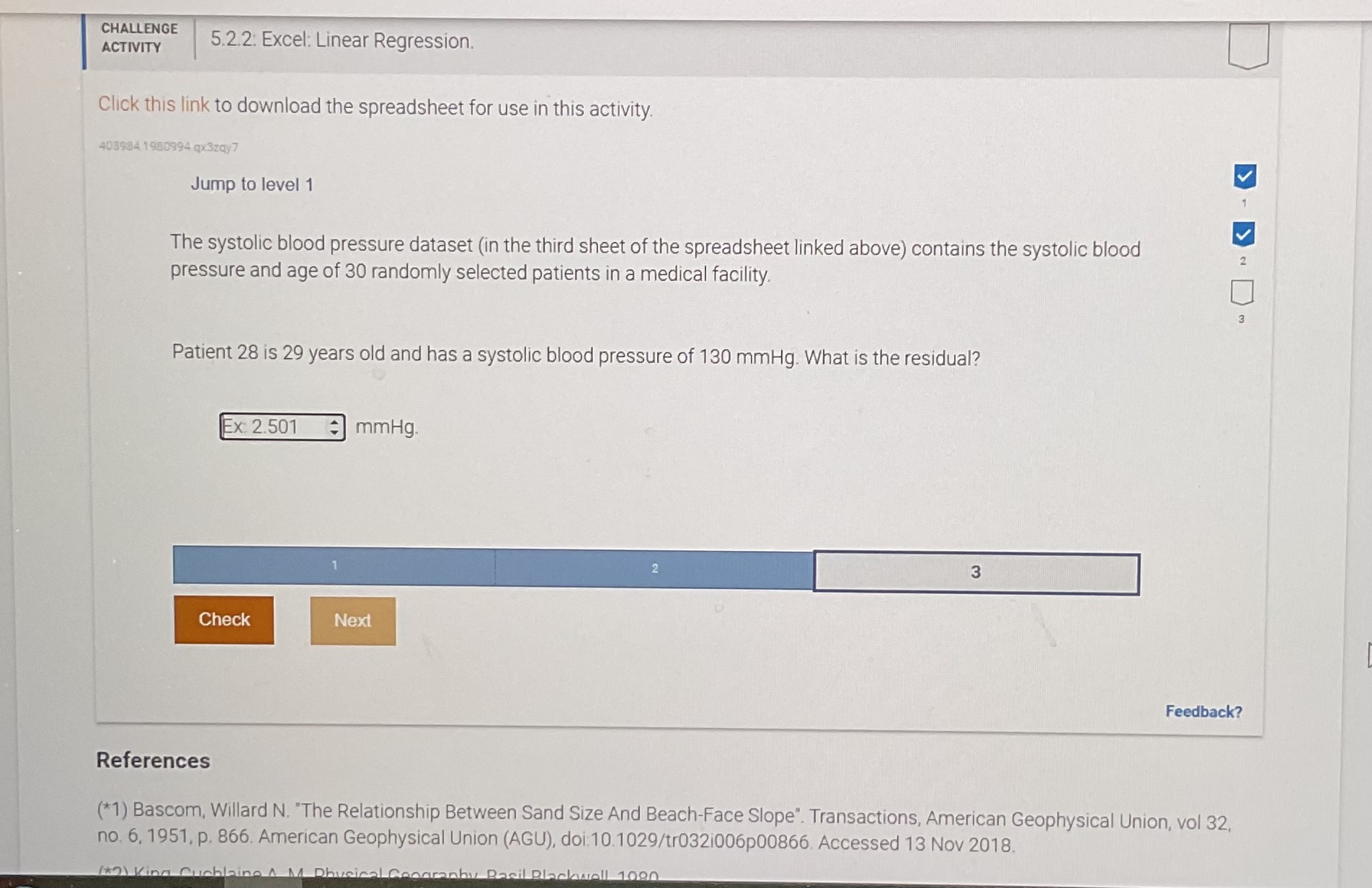 CHALLENGE ACTIVITY 5.2.2: Excel: Linear Regression. Click this link to download