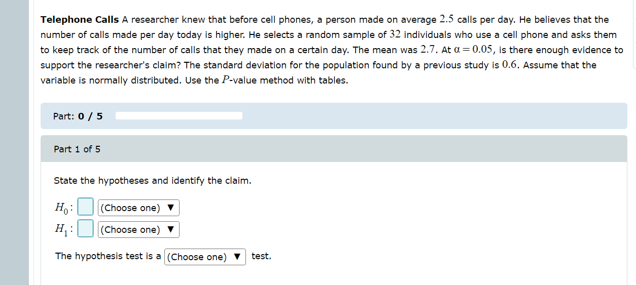 and a certain value, or between two parameters. Example: H1 :pl 2102