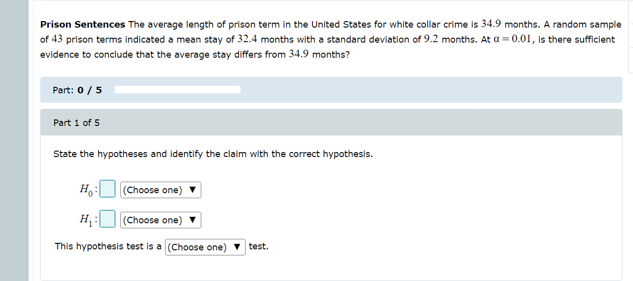 A statistical hypothesis that there is a difference between a parameter and