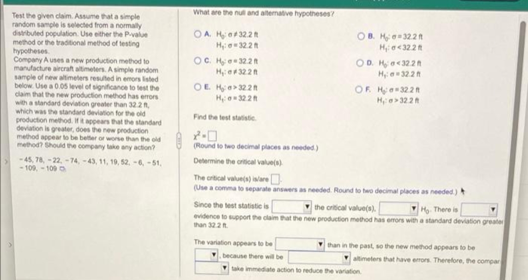  What are the null and alternative hypotheses? Test the given claim.