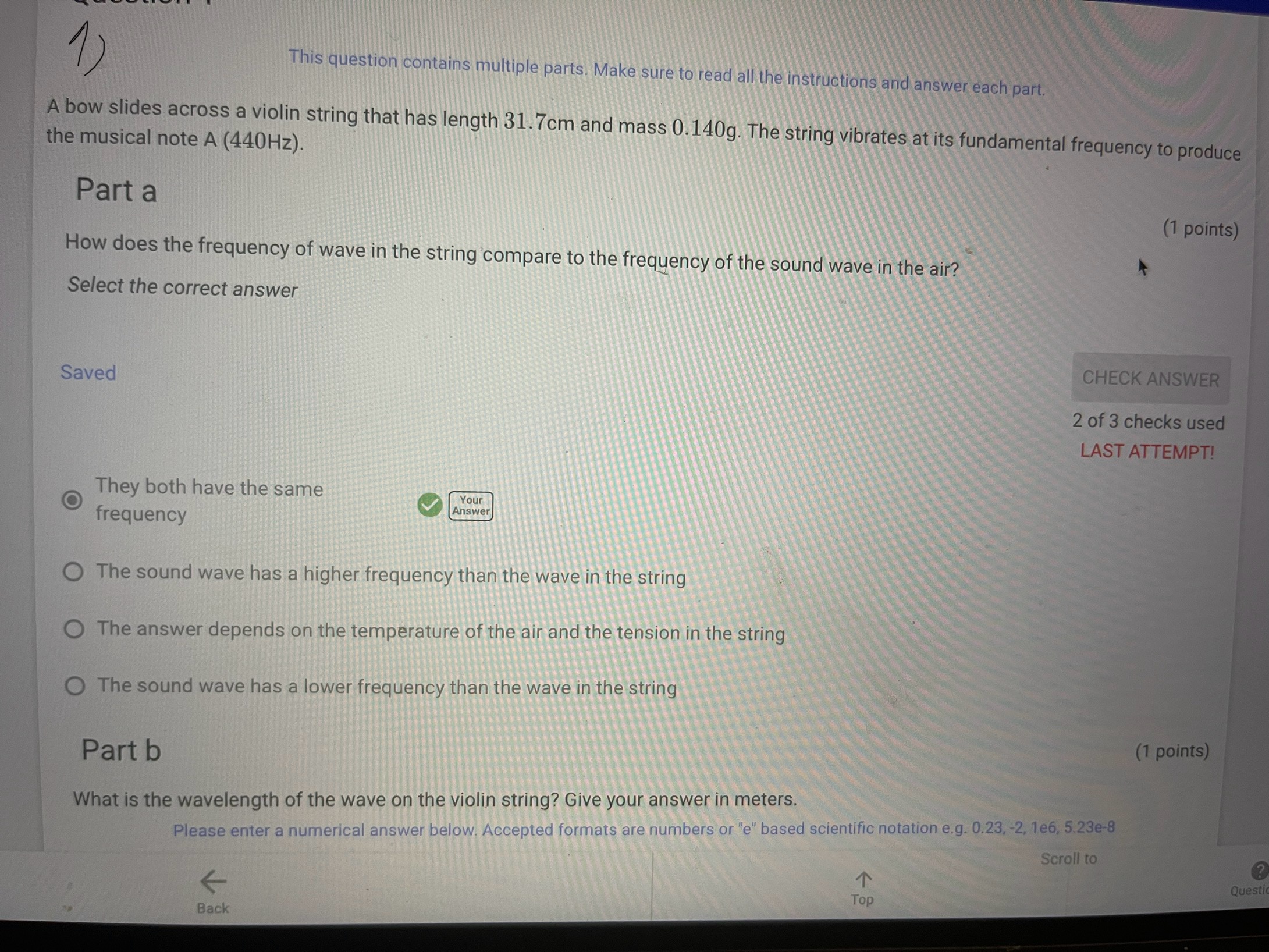 This question contains multiple parts. Make sure to read all the