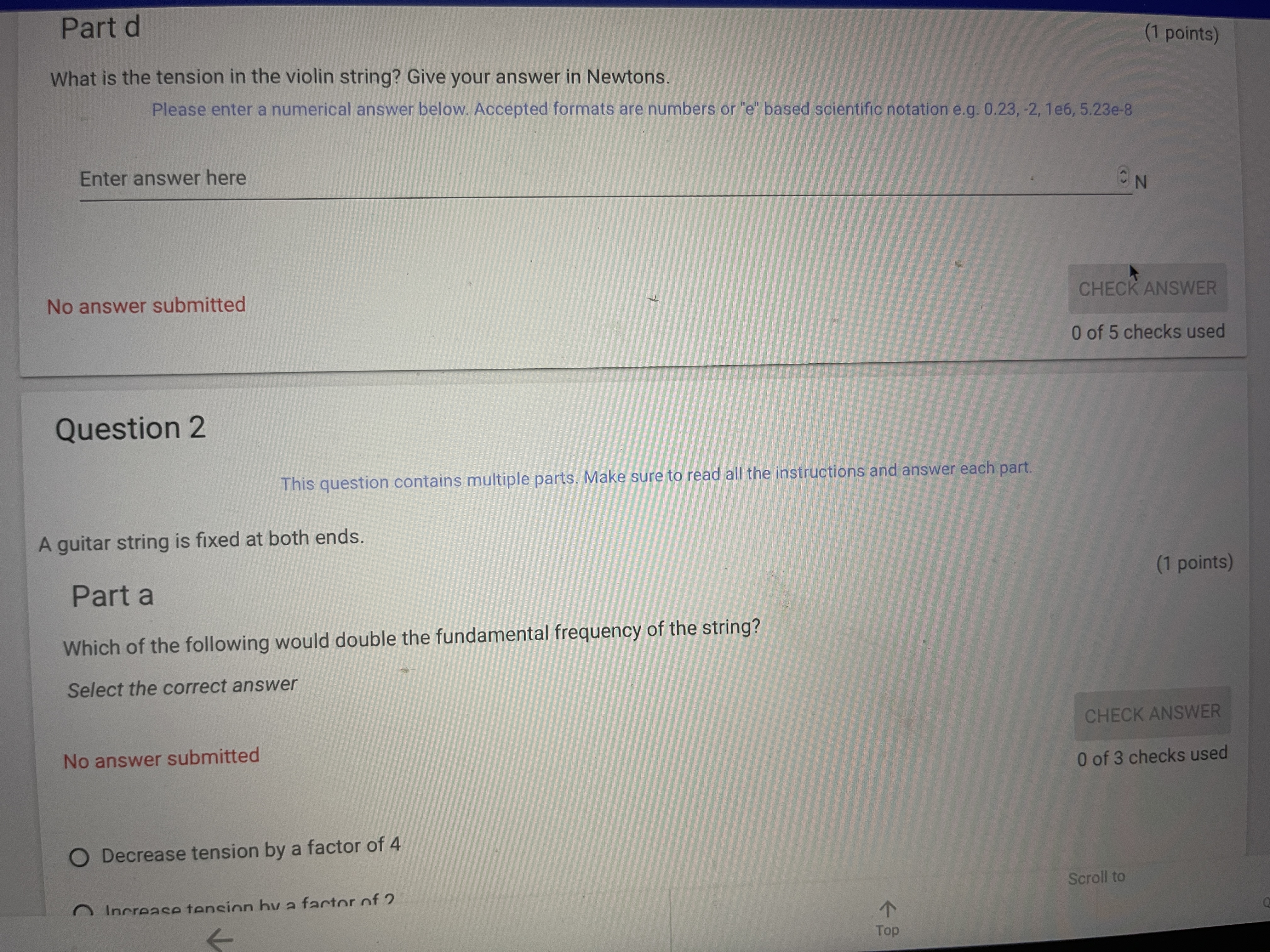 The sound wave has a lower frequency than the wave in the