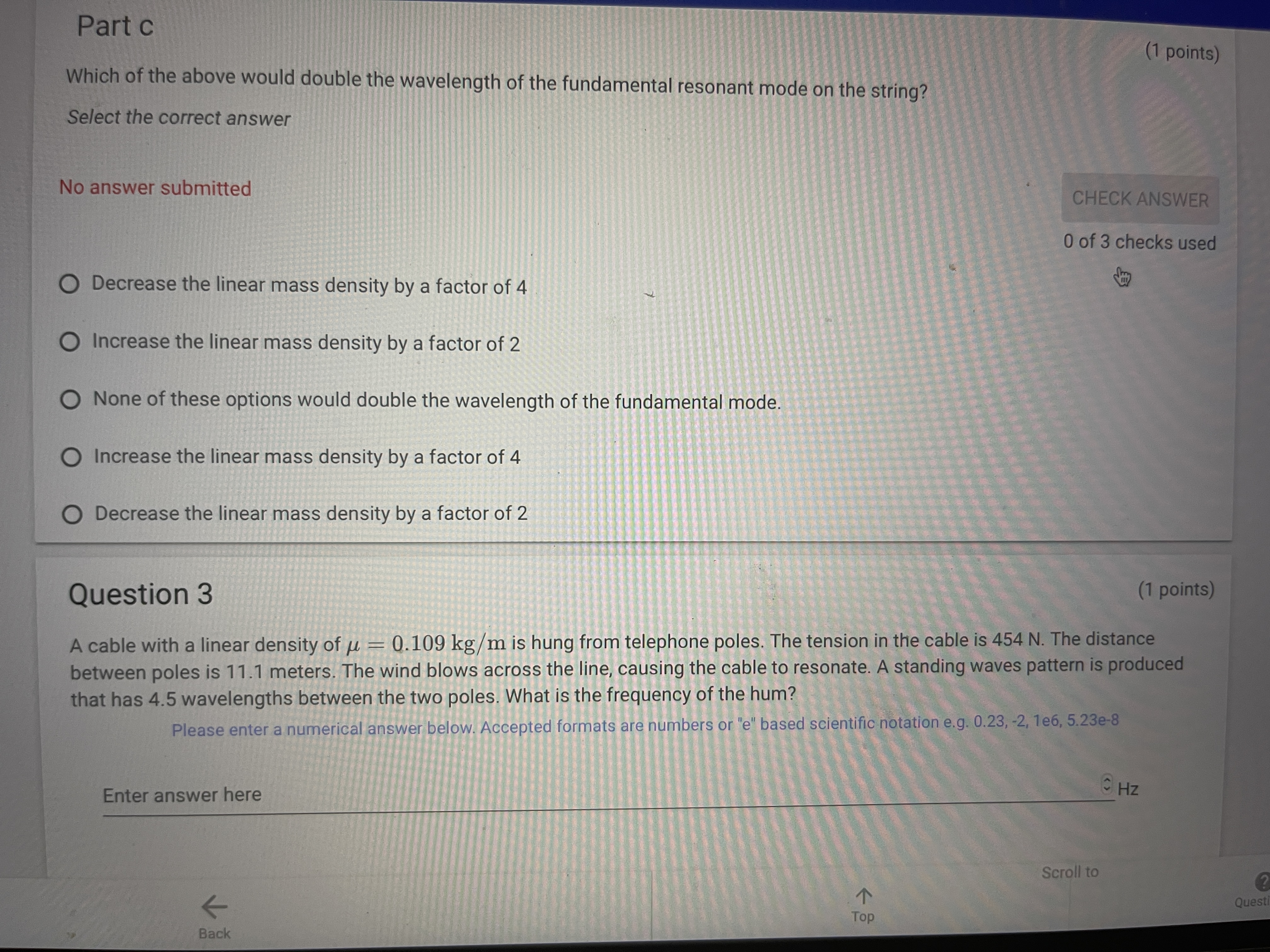 numerical answer below. Accepted formats are numbers or "e" based scientific notation