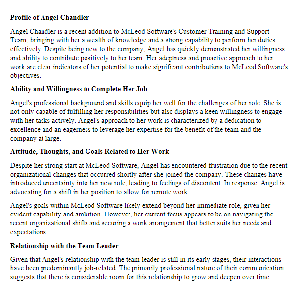 to the Situation Focus Case Study: McLeod Software (below).Instructions:New Positions Analysis:Summarize the