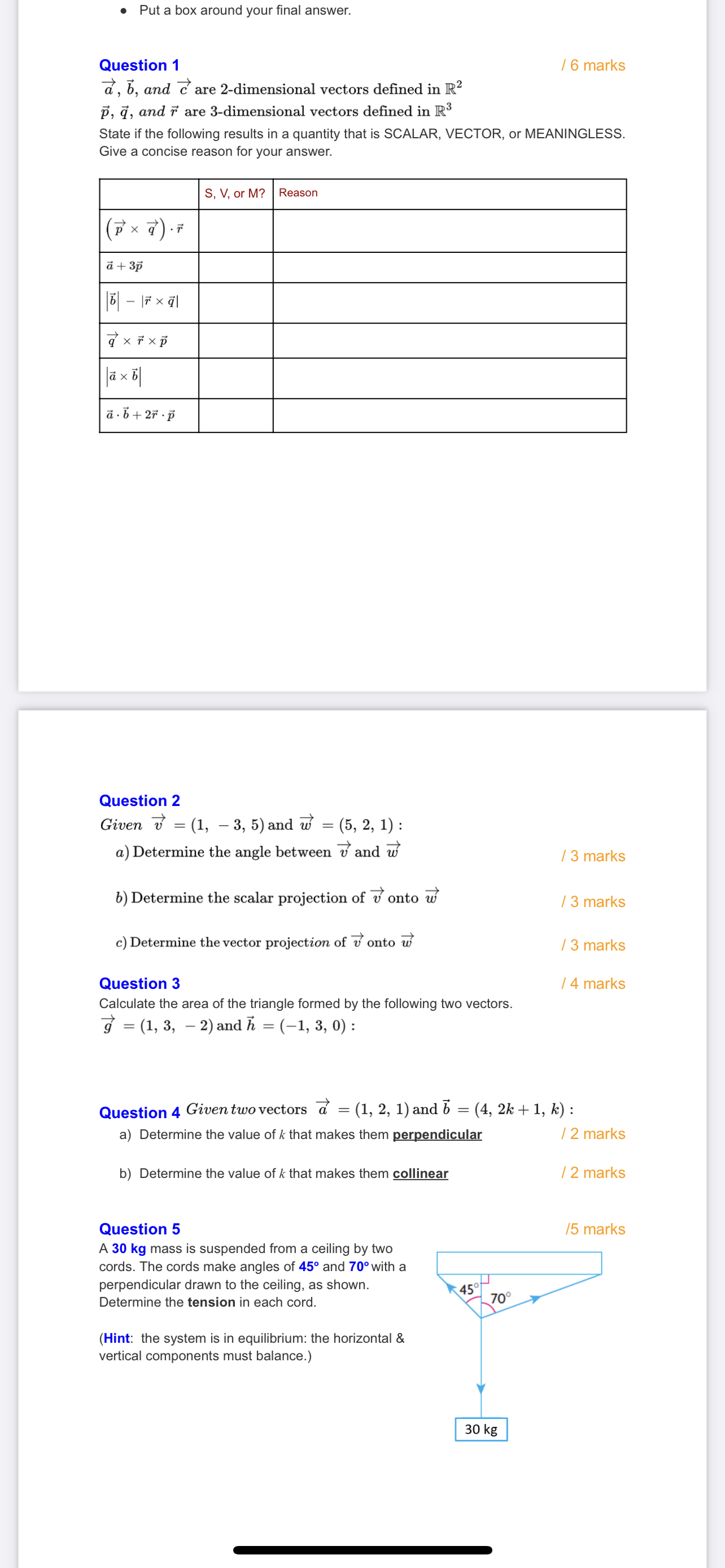 PLEASE PROVIDE EACH ANSWER WITH ORGANIZED FULL SOLUTIONS! o Put a box