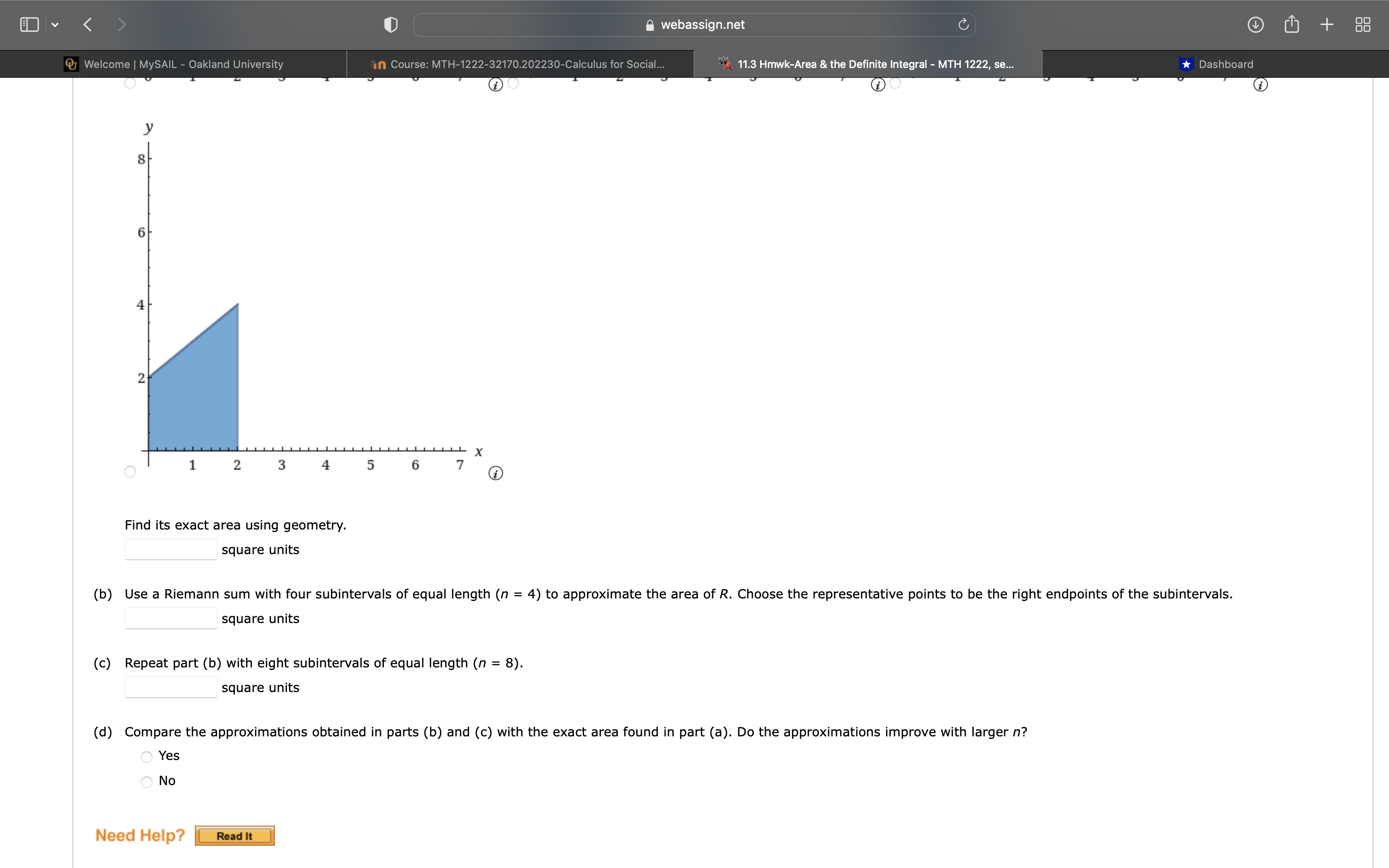 figure. Use the midpoints of the subintervals as the representative points. (Round