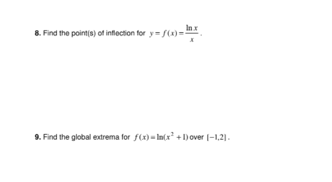 Simplify the answer (if possible). a) f(x) = In(x3 +1) b) f