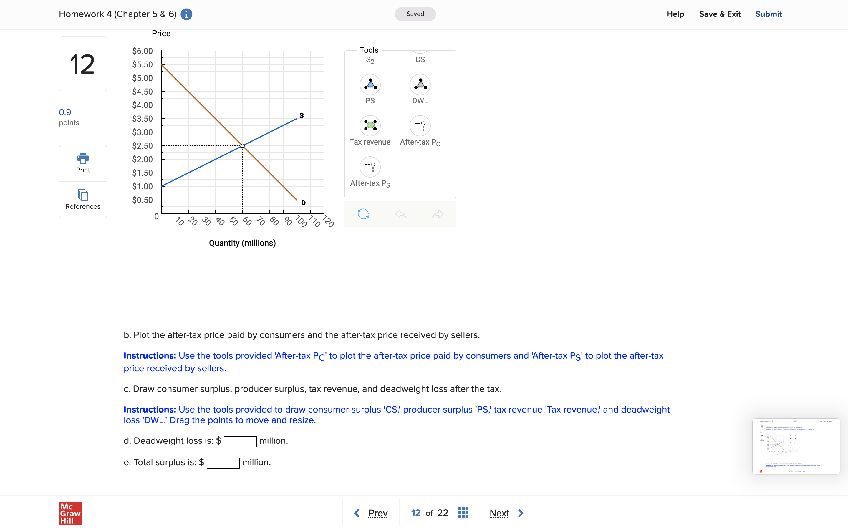 Homework 4 (Chapter 5 & 6) i Saved Help Save &