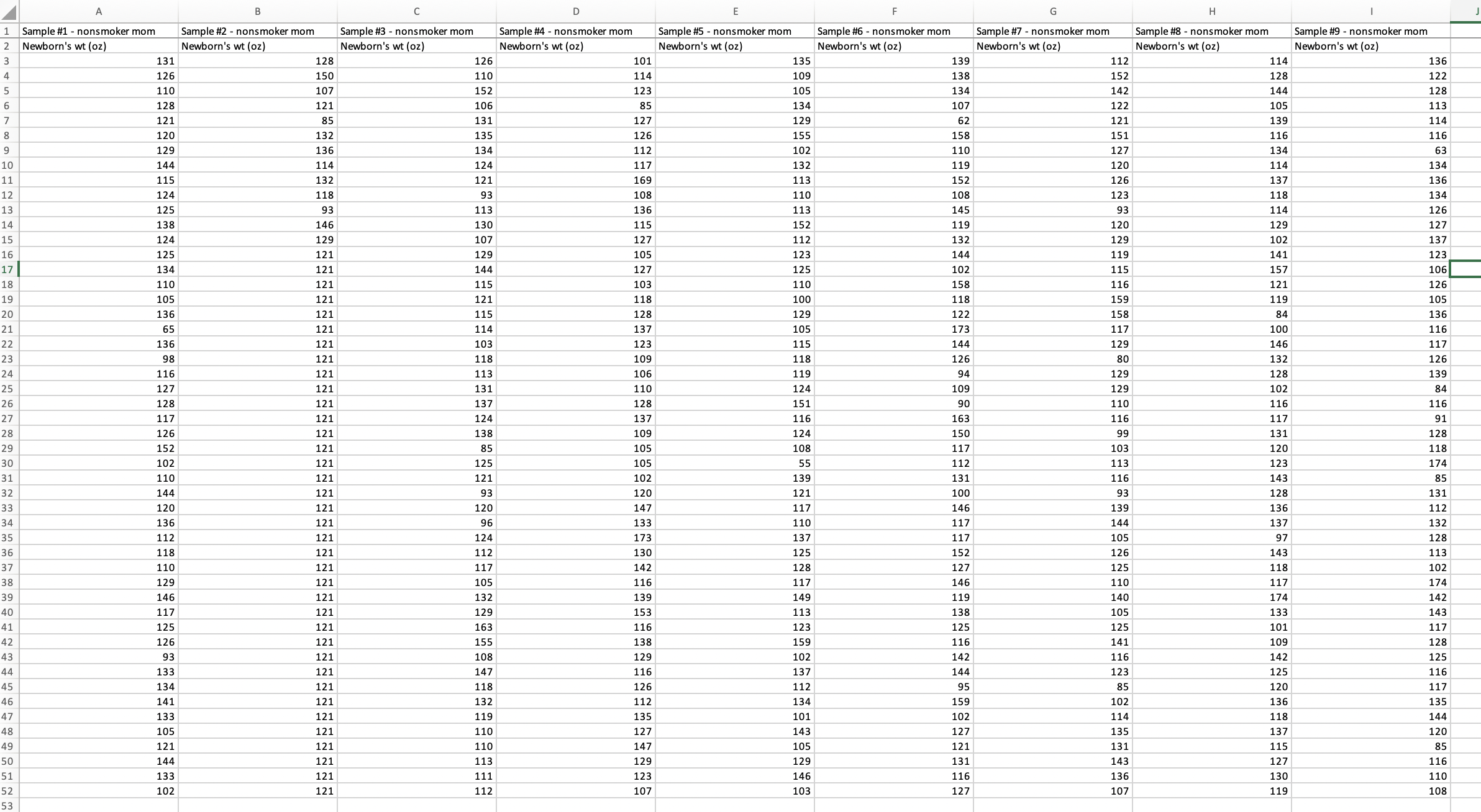 nonsmoker mom Sample #5 - nonsmoker mom Sample #6 - nonsmoker mom