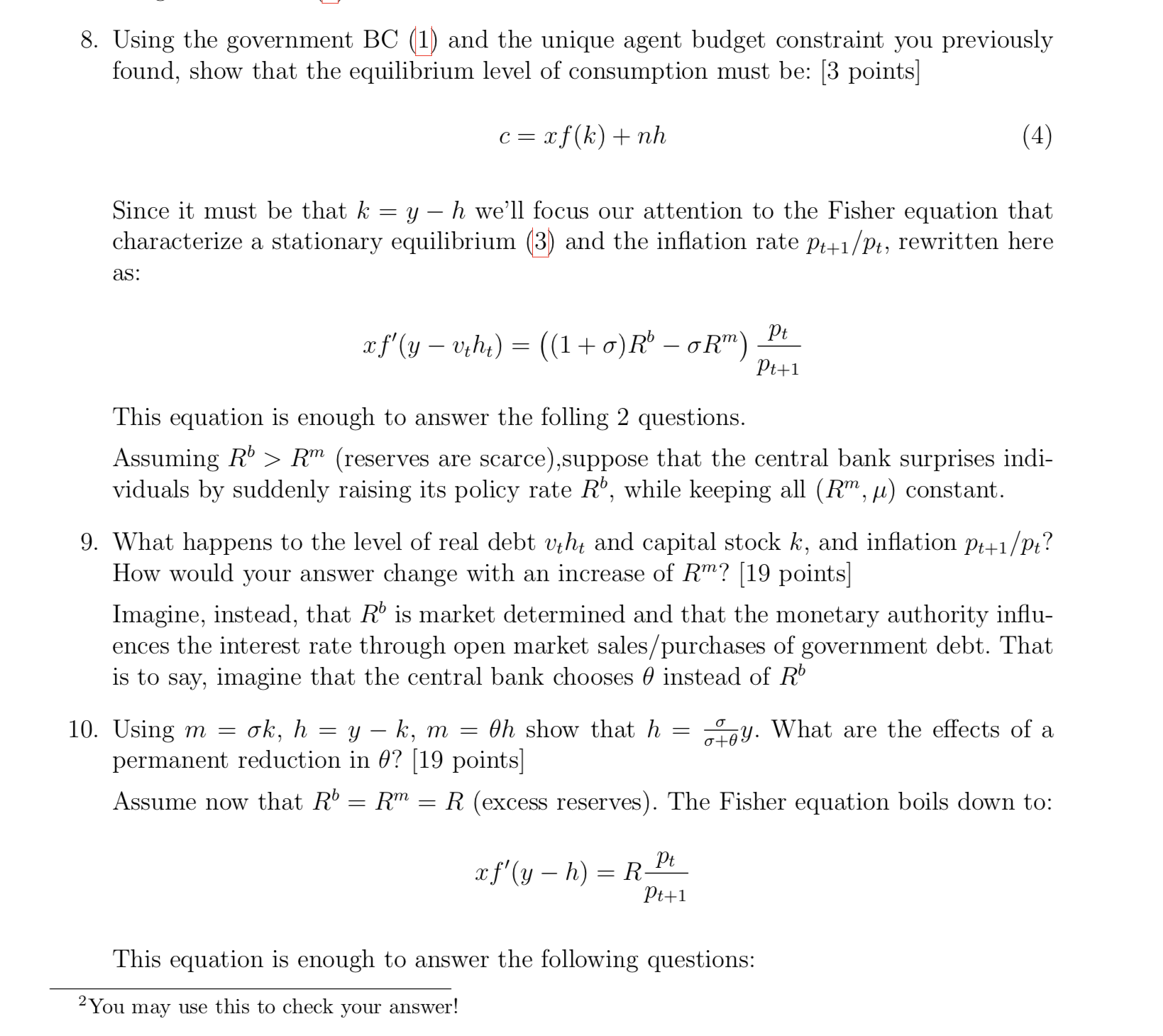 focus on the portfolio-choice problem. The young are endowed with :9 units