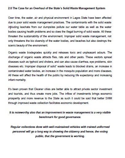 that the Lagos State Waste Management Authority (LAWMA) is il- equipped to