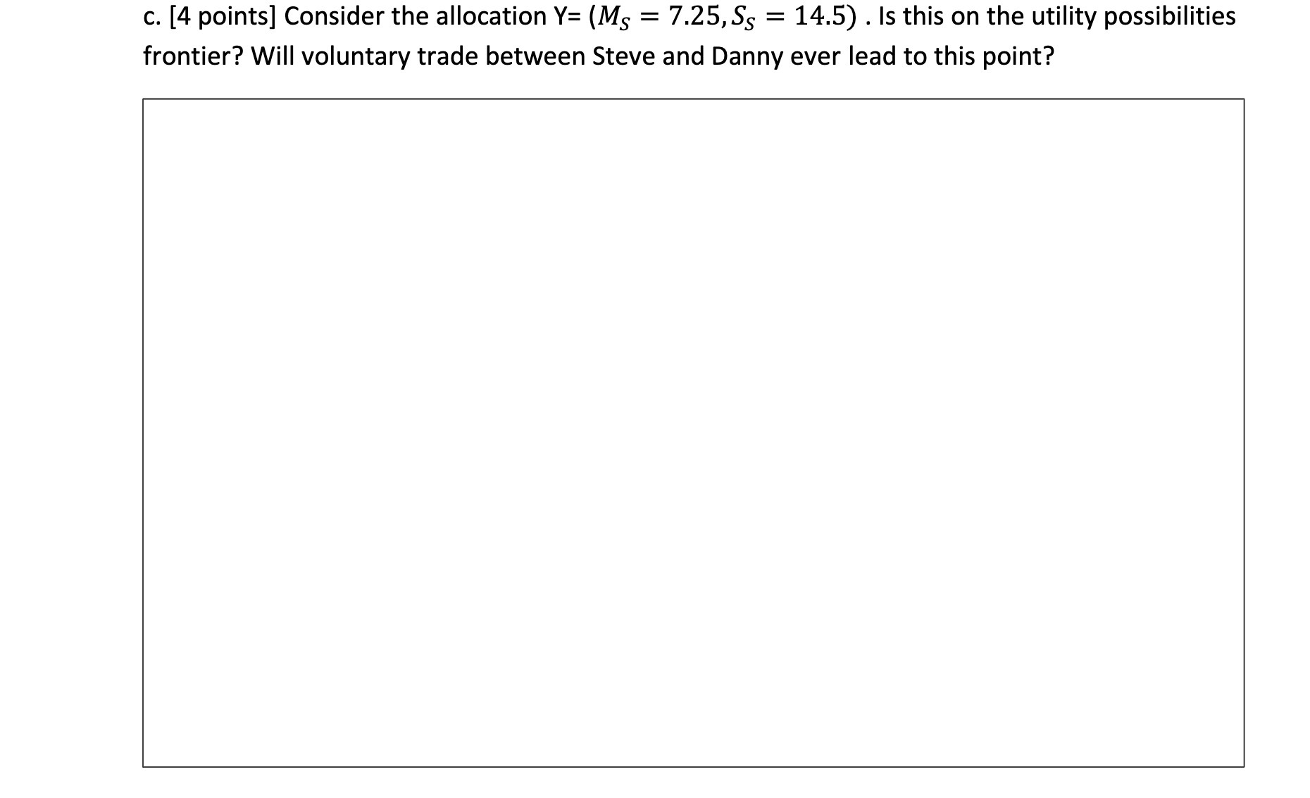 14.5) . Is this on the utility possibilities frontier? Will voluntary trade