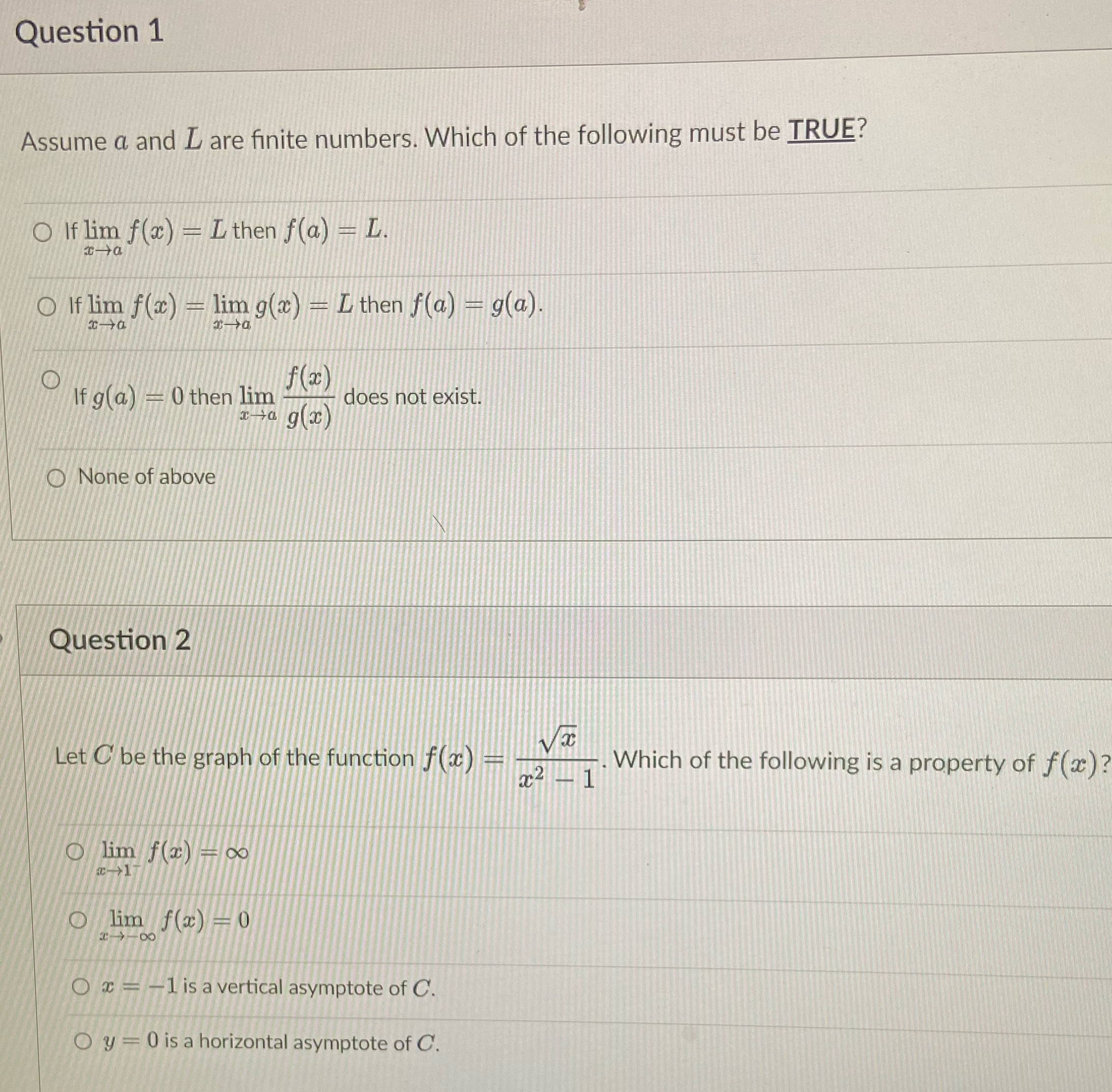 Need help to understand what is the correct answer for both Question
