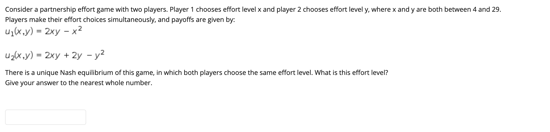 no other info needed the question is below Consider a partnership