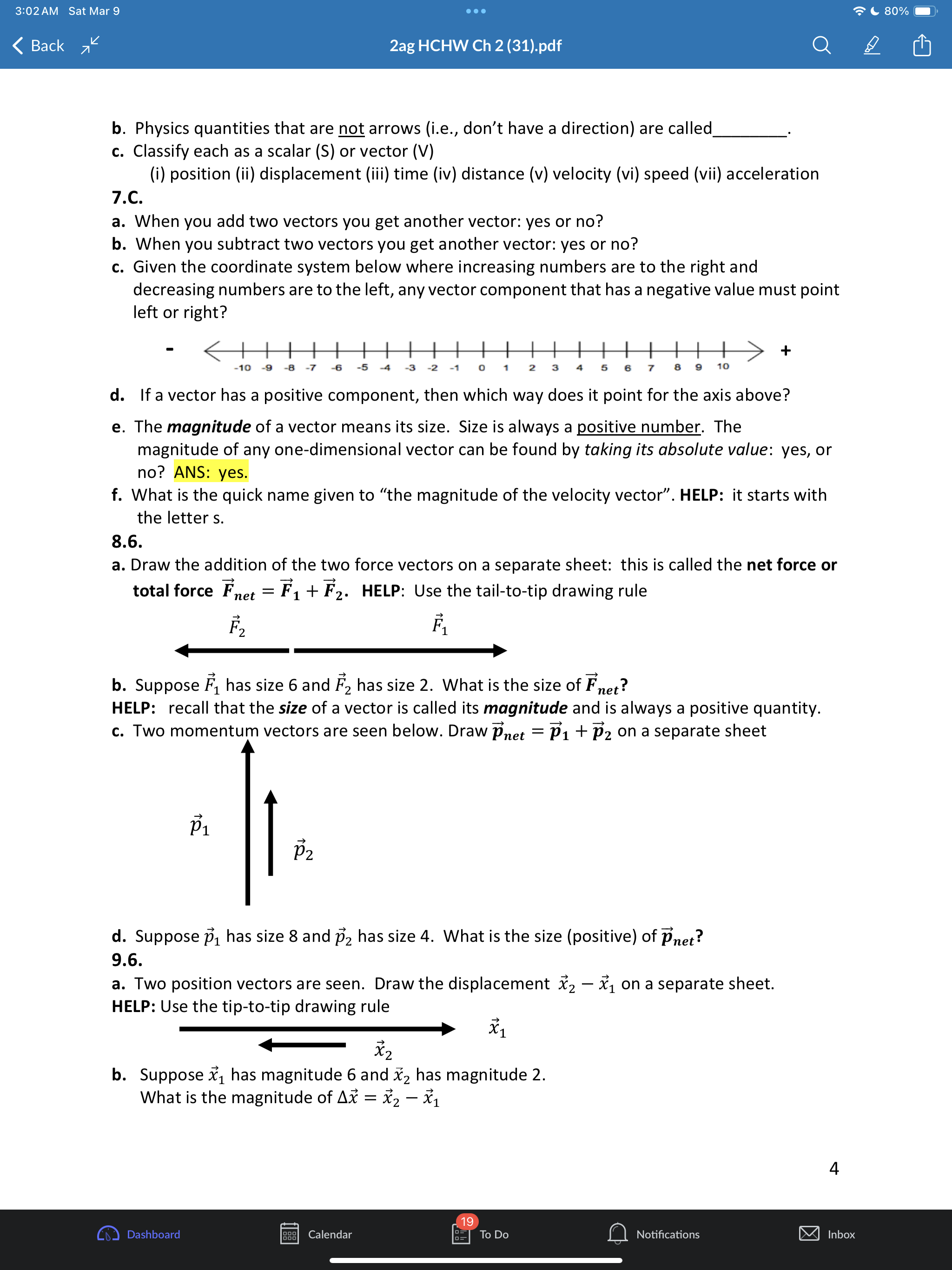 train moves with one-dimesional motion. This means along the x-axis below the
