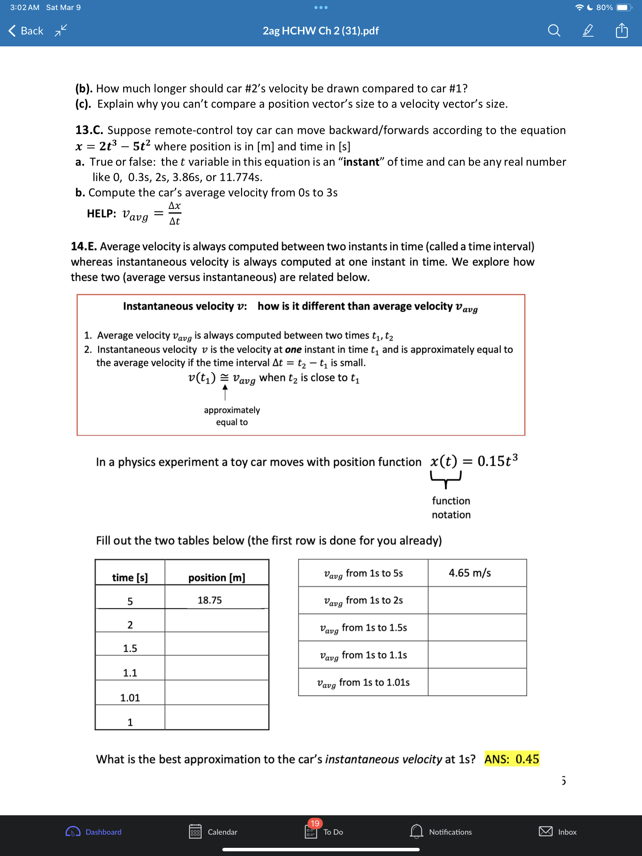 for each train above. c. How you draw the size of the