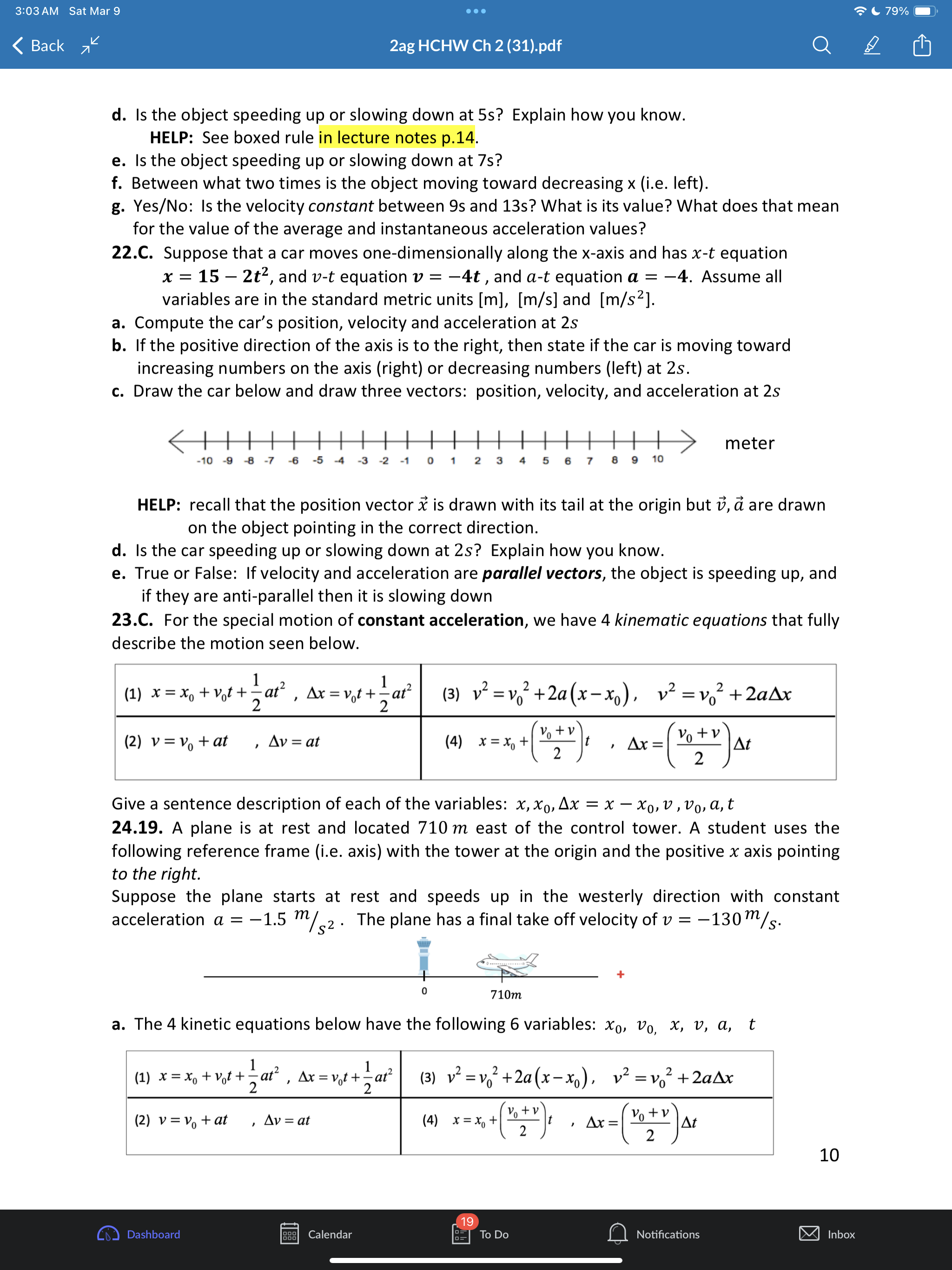 5m. Draw the initial and final position vectors (arrows) of the dog