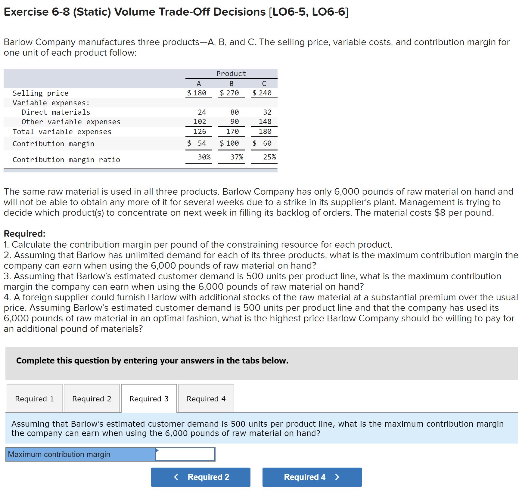164,666 364,666 Manufacturing overhead 668,666 Cost of goods sold $ 1,666,666 The