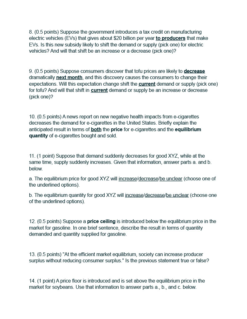 quantity demanded when the price (and only the price) for cans of