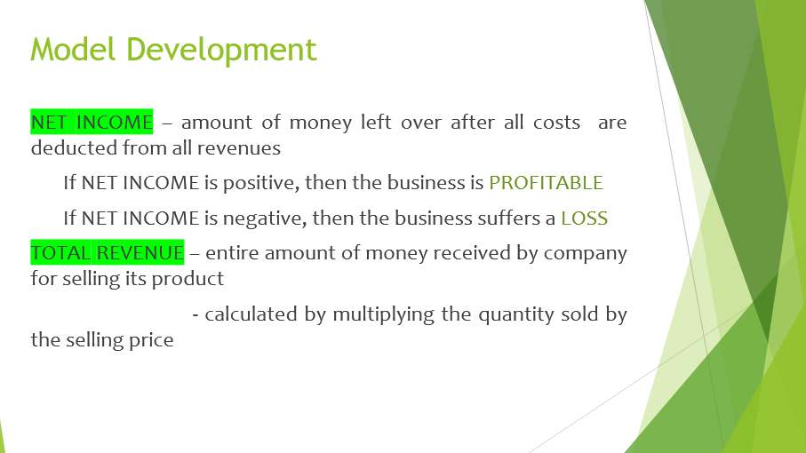 $6.43 forecasted n = 430 Price per unit = $10 BREAKEVEN (IN
