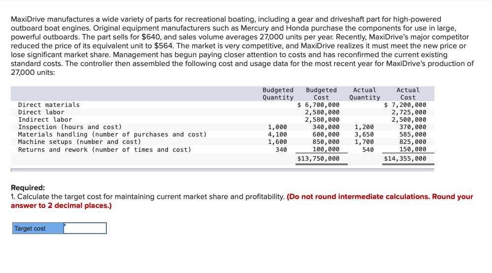 Can I get some help with this MaxiDrive manufactures a wide variety