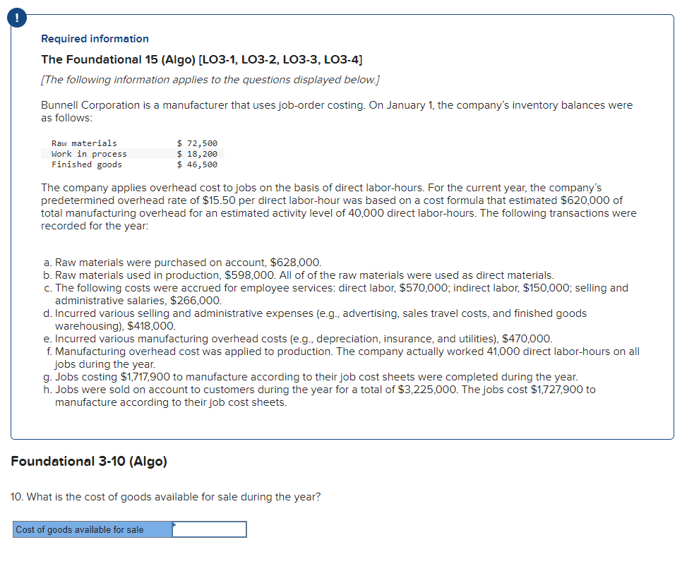  Required information The Foundational 15 [Algal [LOB-1, LOB-2. LOB-3, LOB-4] [The