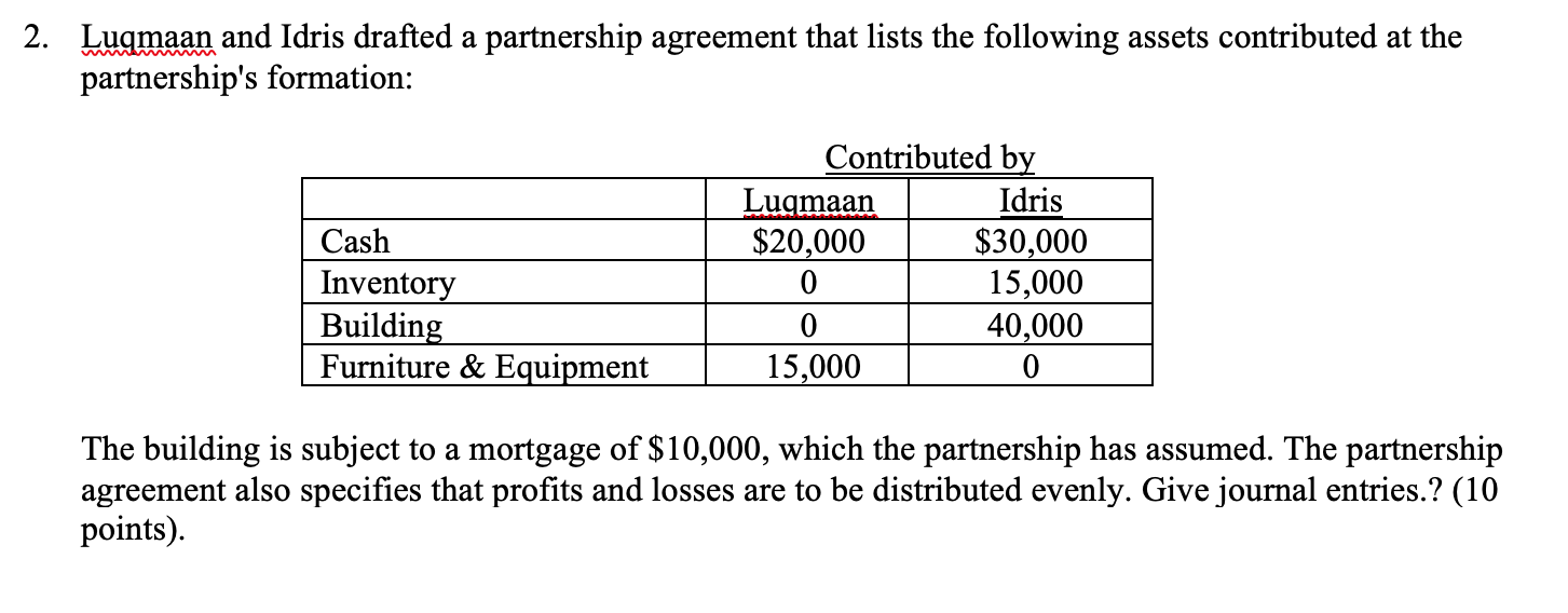 Please show all work (if answer and working notes can be done