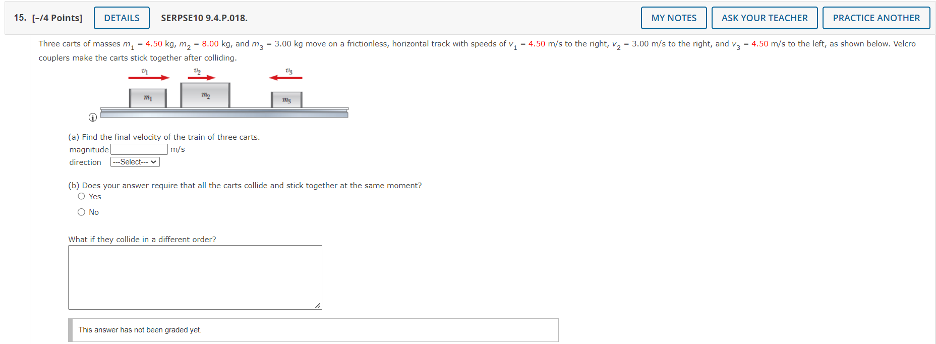 in PCS211! For questions 7a and 7b, the direction options are "right,"
