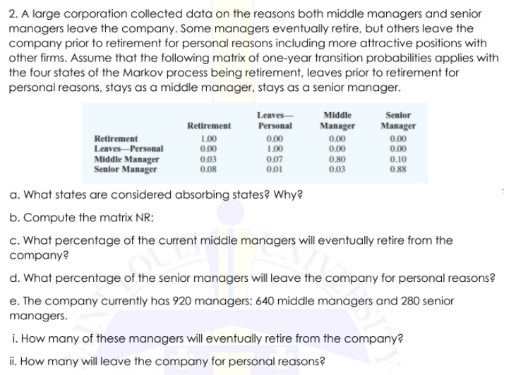 Show your complete solution. 2. A large corporation collected data on the
