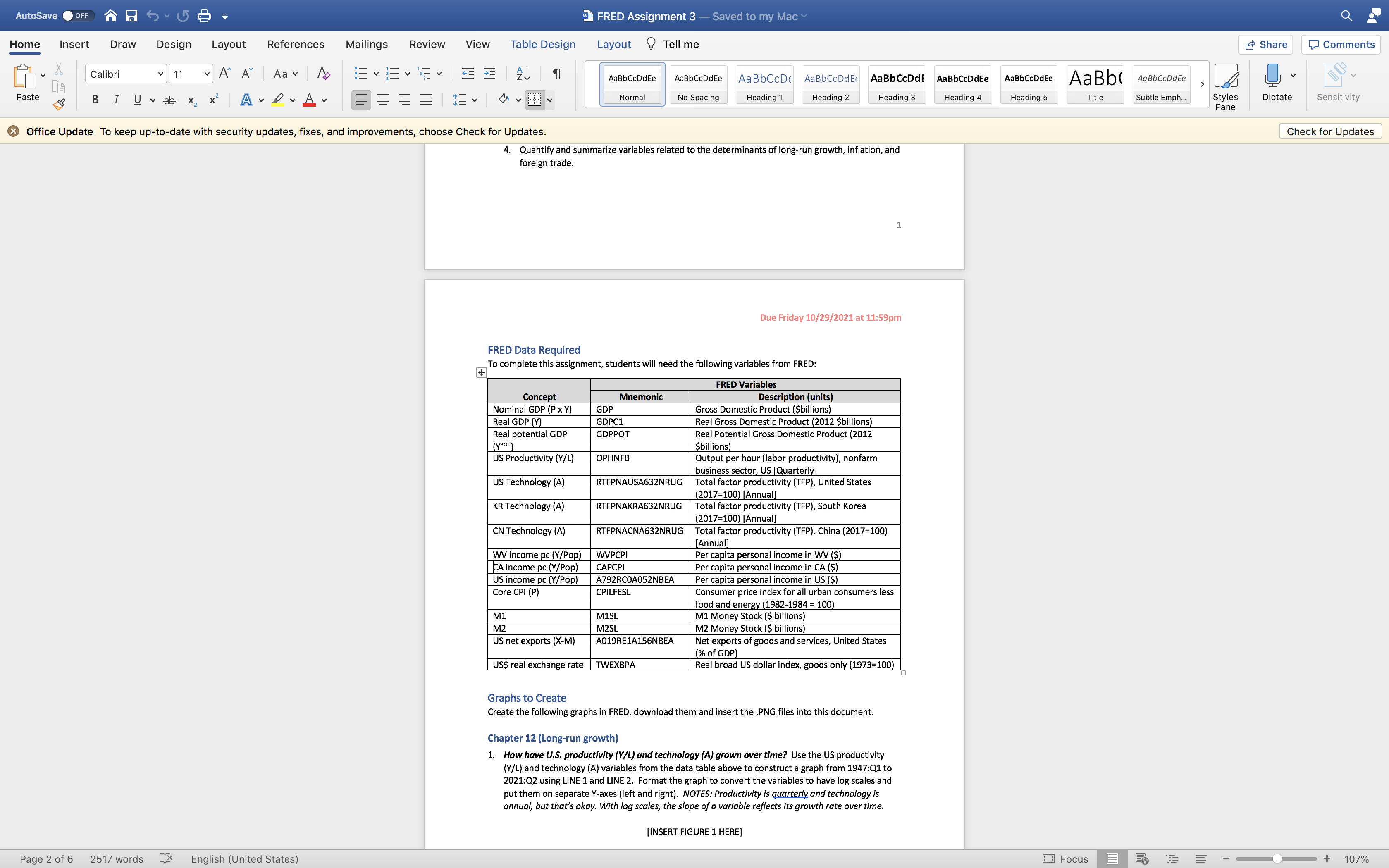 Home Insert Draw Design Layout References Mailings Review View Table Design Layout