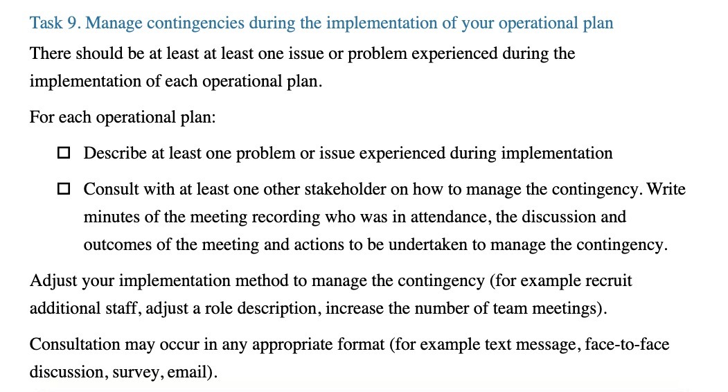 There should be at least at least one issue or problem experienced